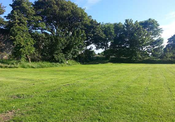 Although situated on the side of hill with amazing views all around, we have terraced our camping areas to provide level camping ground.